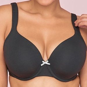 Cacique Black Full Coverage Bra 42C